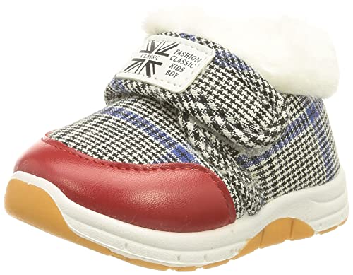 DEBAIJIA Dziecięce buty 3-18 m, dziecięce, chłopięce, antypoślizgowe, oddychające, lekkie, TPR Slip-On, czerwony - D ściereczka bawełniana czerwona - 20/22 EU
