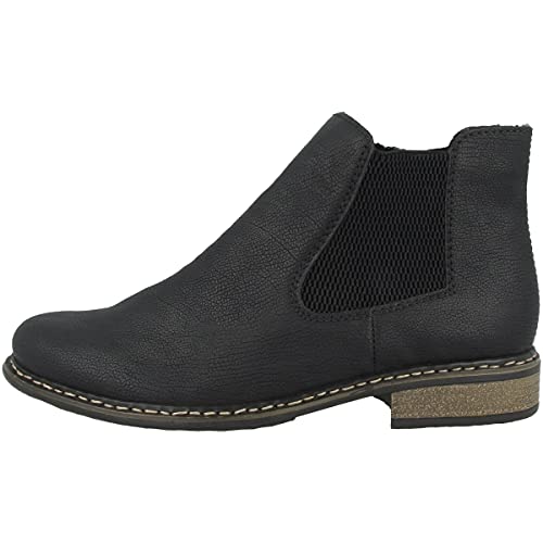 Rieker Damskie sztyblety Chelsea Boots Z4994, czarny, 39 EU