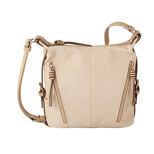 TOM TAILOR Damska CAIA, Cross Bag M, Off White, biała, M