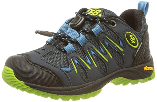 Brütting Expedition Kids Uniseks - dzieci Buty outdoorowe i trekkingowe, morski/niebieski/cytrynowy, 37 EU