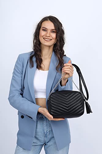 Bonamaison Women's TRMDMRA100056 torba na ramię, czarna