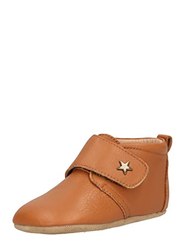 Bisgaard Kapcie dziecięce Velcro Star, brązowy - Braun 66 koniak. - 20 EU