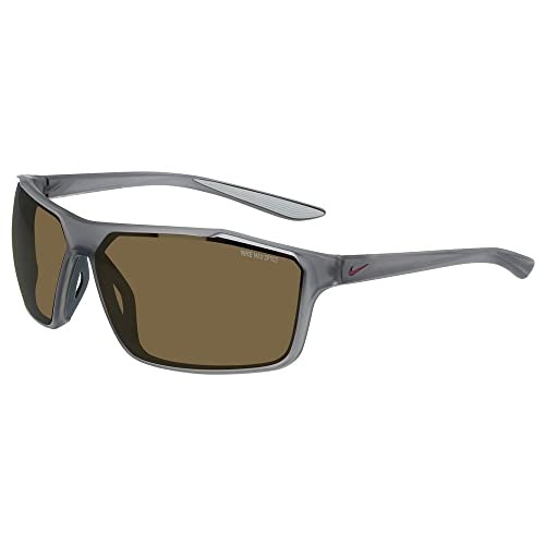 NIKE Męskie okulary przeciwsłoneczne Windstorm M Cw4672, Matowy ciemnoszary/brązowy/brąz