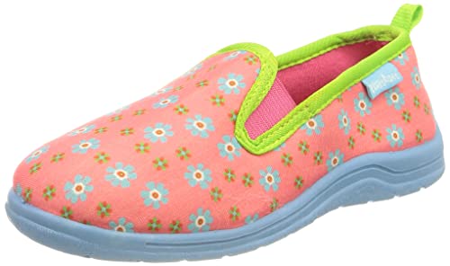 Playshoes Chłopcy unisex dziecięce kwiaty kapcie różowe, 30/31 EU
