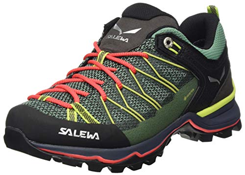 Salewa Damskie buty trekkingowe Ws Mountain Trainer Lite Gore-tex, zielony - Feld Green Fluo Coral - 35 EU