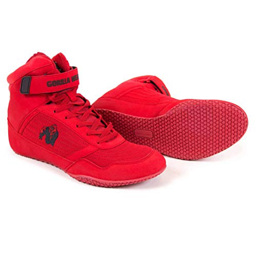 Gorilla Wear Buty do fitnessu uniseks High Tops, czerwony, czarny, 44 EU