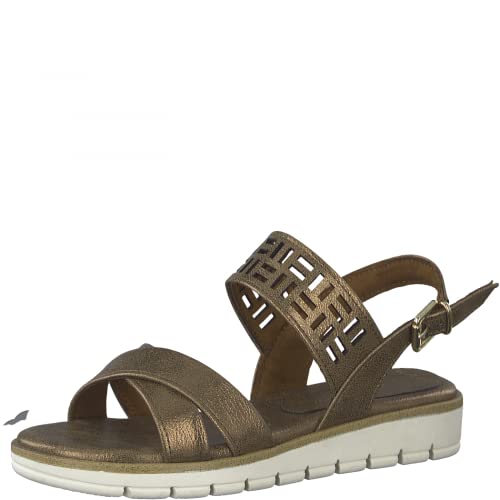MARCO TOZZI Sandały damskie 2-28600-28, metalik - Bronce - 39 eu