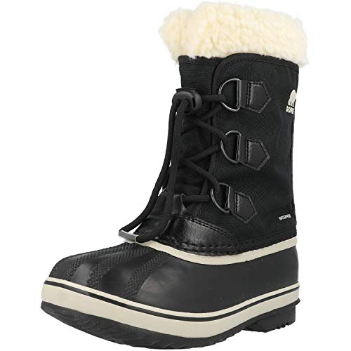 Sorel Dziecięce kozaki zimowe uniseks YOOT PAC NYLON, czarny - czarny Black - 36 EU