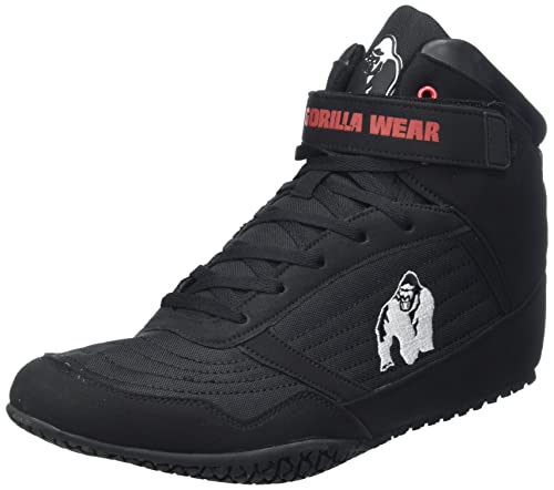 Gorilla Wear High Tops Black - Buty do kulturystyki i fitnessu dla kobiet i mężczyzn, czarny, 46 EU