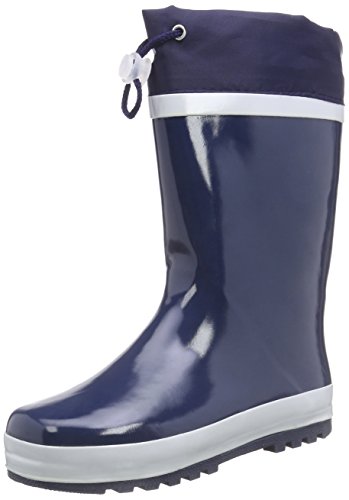Playshoes Unisex dziecięce kalosze z ciepłą wkładką, niebieski - 32/33 EU