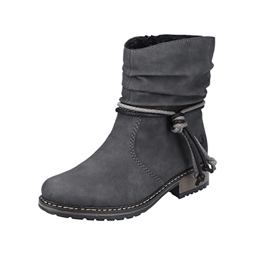 Rieker Damskie sztyblety Z6893, szary antracyt 45, 41 EU