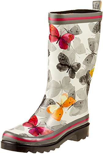 Beck Damskie motyle, kalosze, wielokolorowy Multicolor 50, 41 EU