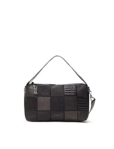 Desigual Damska torebka Bols_fire Saga Narbonne Hand Bag, czarna, rozmiar uniwersalny EU