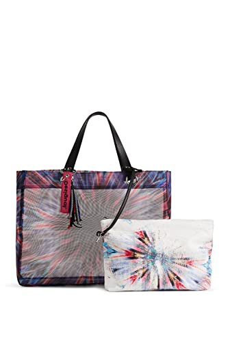 Desigual Womens BOLS_CALEIDOSCOPE ME Shopping Bag, Blue, One Size