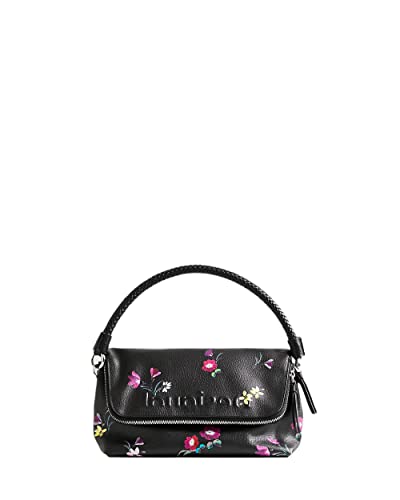 Desigual Womens Bols_Little BIA Venecia Across Body Bag, Black, One Size, czarny, jeden rozmiar