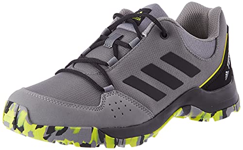 adidas Terrex Hyperhiker Low K wysokie buty trekkingowe z wysokim stanem, GRICUA/NEGBÁS/GRITRE, 10,5 UK dziecko, Gricua Negbás Gritre