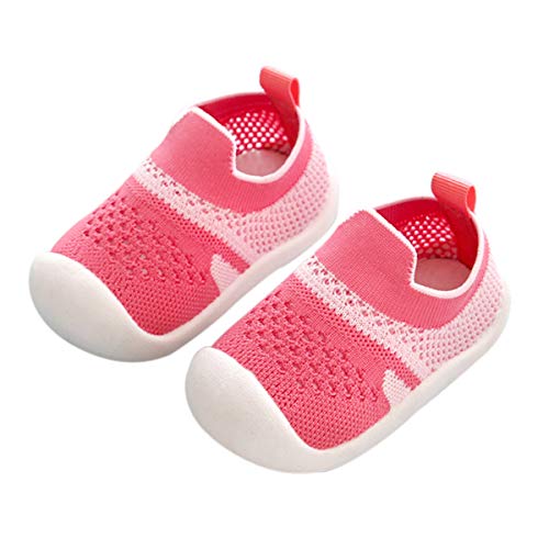 DEBAIJIA Unisex buty dziecięce platforma, Czerwony - Siatkowa jasnoczerwona - 23/24 EU