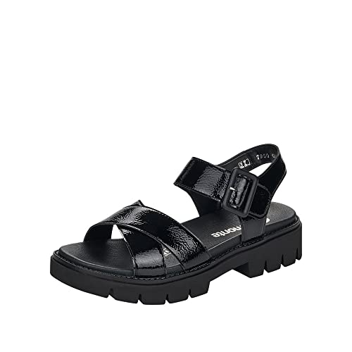 Remonte Damskie sandały D7950 z obcasem, czarny - Nero 01. - 39 eu