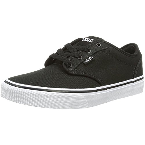 Vans Chłopcy Atwood Low-Top, czarny - Czarny Canvas Blk Wht 187-28 EU