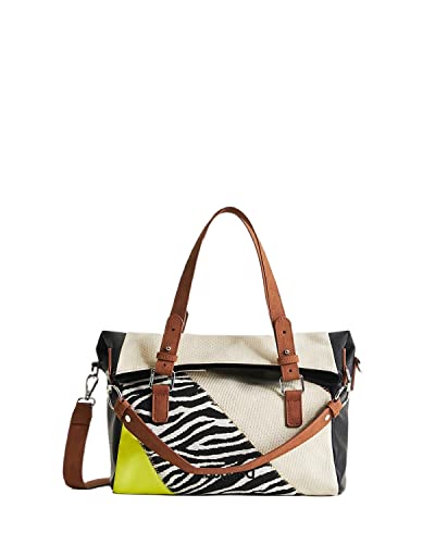 Desigual Damskie bols_click Clocken Love Hand Bag, brązowe, rozmiar uniwersalny UE, brązowy, jeden rozmiar