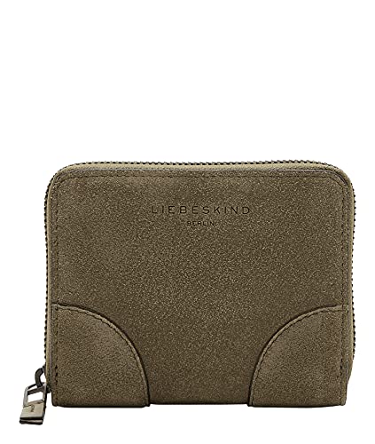 Liebeskind Berlin Damska portmonetka Audre Suede Conny, M, brązowy - Tea Leaf - m