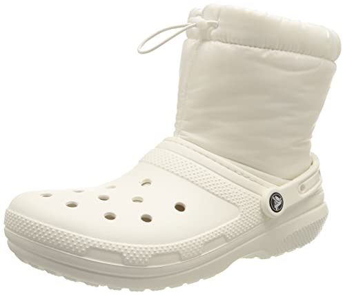 Crocs Unisex klasyczne wyściełane Neo buciki śniegowe, biały - 39.5 EU