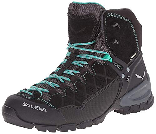 Salewa damskie buty trekkingowe Mid-Gore Tex Alp Trainer, czarne/turkusowe