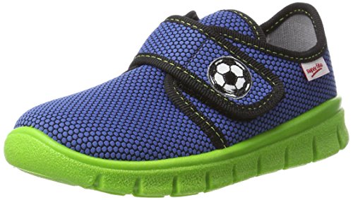 Superfit kapcie chłopięce bobby, Niebieski, zielony 8800, 32 EU