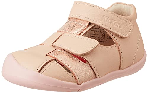 Kickers Sandały dziecięce Wasabou uniseks, Jasnoróżowy metalik - 24 EU