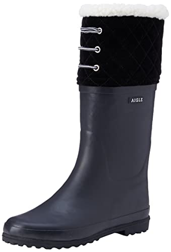 Aigle Damskie kalosze Polka Giboulée, czarny New Black, 41 EU
