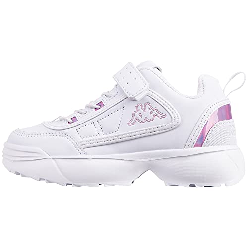 Kappa Unisex dziecięce buty do biegania Rave Gc K, biały i kolorowy - 30 EU