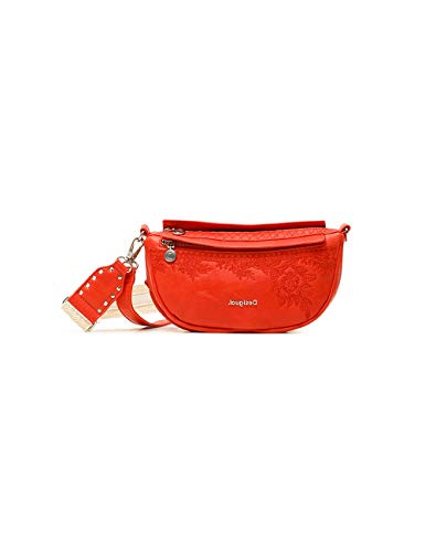 Desigual Damska torebka Pu Shoulder Bag, U, pomarańczowa - pomarańczowy - U