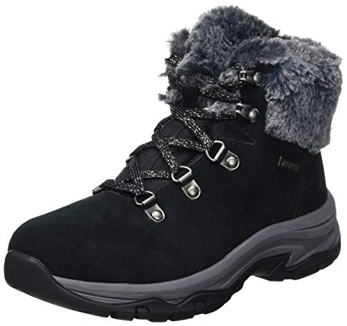Skechers Trego Falls Finest damskie botki, Czarny zamsz nylon, 40 EU