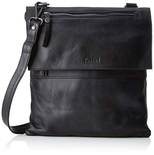 THINK! Damska torba skórzana_3-000125 torba na ramię, czarny - 000 czarny - Rozmiar Uniwersalny