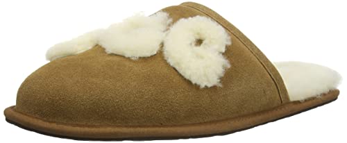 UGG Mężczyźni Scuff Logo Sheepskin Kapcie, Kasztan, 39 EU