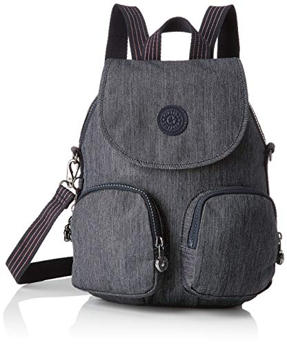 Kipling Damska Up' Zainetto Firefly Con tracolla, 22 x 31 x 14 cm (szer. x wys. x gł.), niebieski (Active Denim), 22x31x14 centimeters (B x H x T)