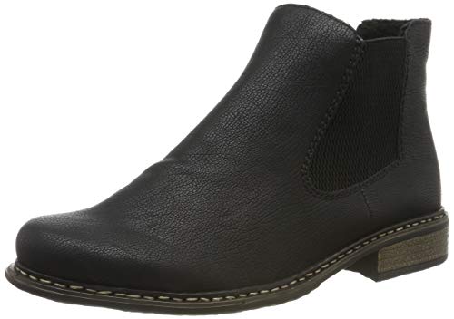 Rieker Damskie sztyblety Chelsea Boots Z4994, czarny, 38 EU