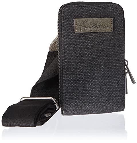 Fritzi Izzy08 Jozy Canvas mały telefon komórkowy smartfon torba na ramię torba, Canvas Black