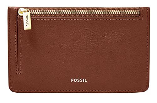 Fossil Damskie etui Logan Card Case, brązowy - brązowy - 13.7922 cm x 0.381 cm x 8.509 cm