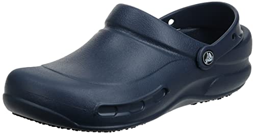 Crocs Uniseks klapki bistro dla dorosłych, antypoślizgowe buty robocze, granatowy, 38/39 EU