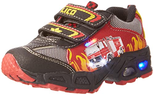 Lico HOT V BLINKY Chłopcy Buty sneakersy, czerwony/czarny/żółty, 34 EU
