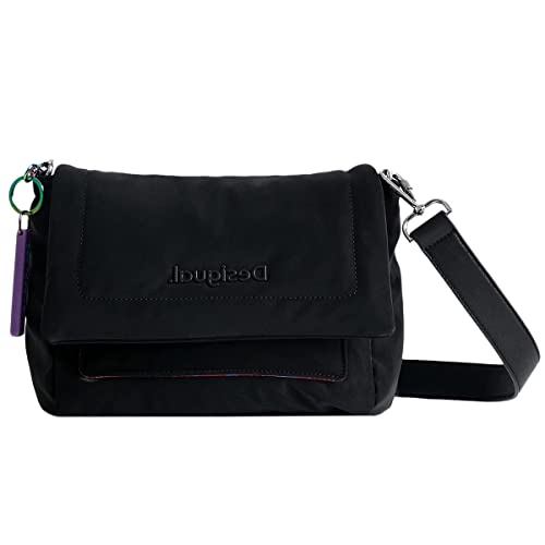 Desigual Womens BOLS_Happy COPENHAGUE Across Body Bag, czarny, One Size