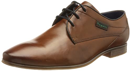 bugatti Męskie buty sznurowane Morino, koniak, 42 EU