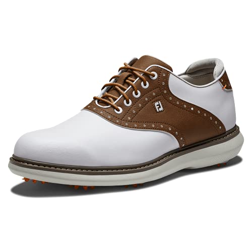 Footjoy Męskie buty do golfa, Blanco Tan, 41 EU
