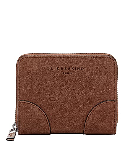 Liebeskind Berlin Damska portmonetka Audre Suede Conny, M, czerwony - Puder Cayenne - m