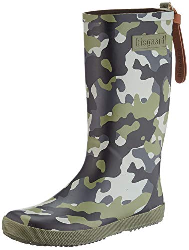 Bisgaard Unisex dziecięce kalosze 9200799, Wielokolorowy kamuflaż 176, 36 EU