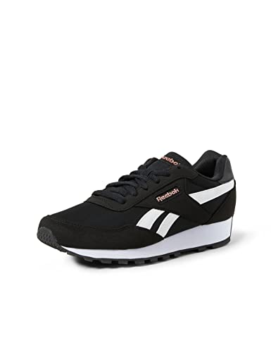 Reebok Trampki damskie typu Rewind Run, Rdzeń czarny biały róż metal, 41 EU