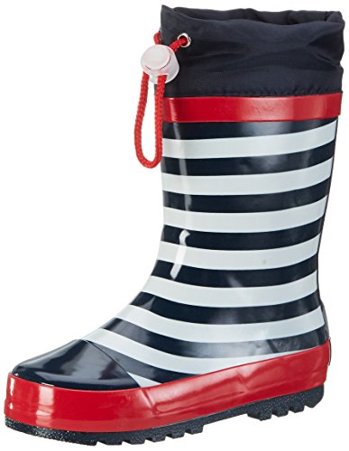 Playshoes Unisex Maritim kalosze dziecięce, niebieski - Blau Marine Weiß - 32/33 EU