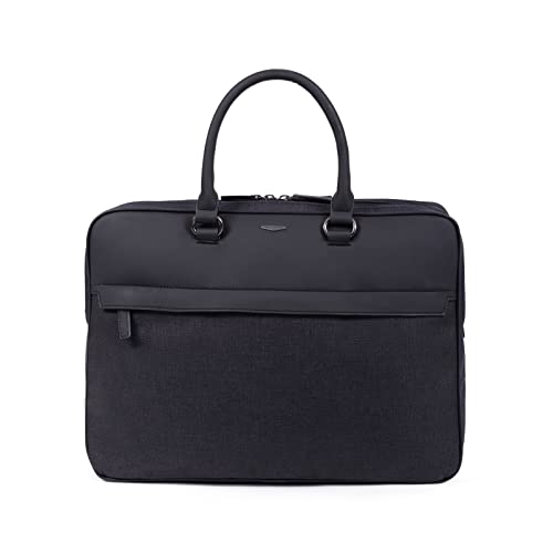 Hexagona Damska torba Paris MERCURE Collection-szara z nylonu 1, regulowany pasek na ramię, aktówka na ramię, talia Unique