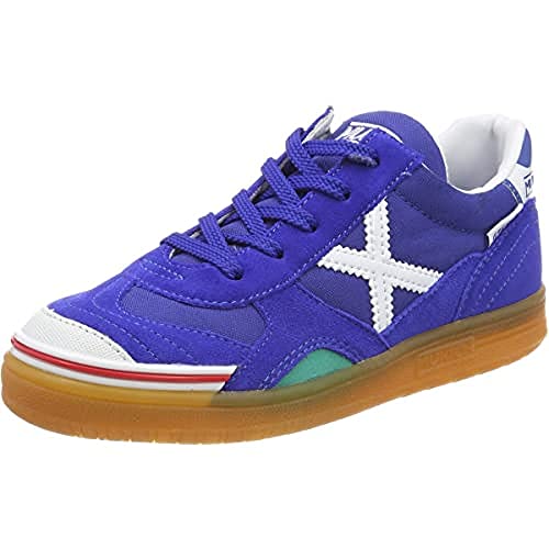 Munich Unisex dziecięce buty do fitnessu, niebieski - Niebieski Azul Blanco 03-37 eu